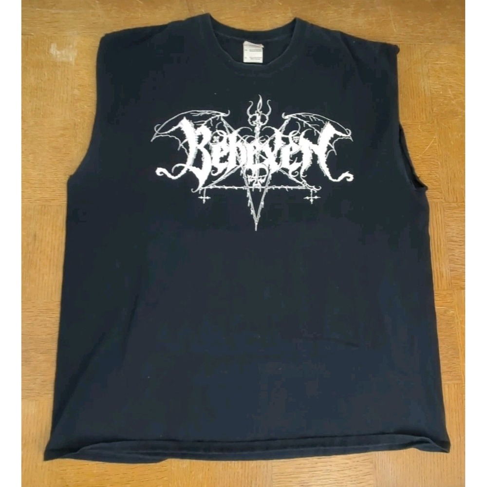 BEHEXEN Size XL‎ Graphic 2-Sided T Shirt - Finnish Black  Metal - Cutoff Sleeves